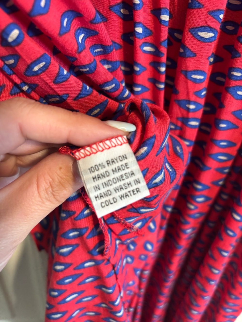 NEW Khush Flynn Bright Pink & Blue Printed Elastic-Waist Dress 🩷 - Picture 6 of 6
